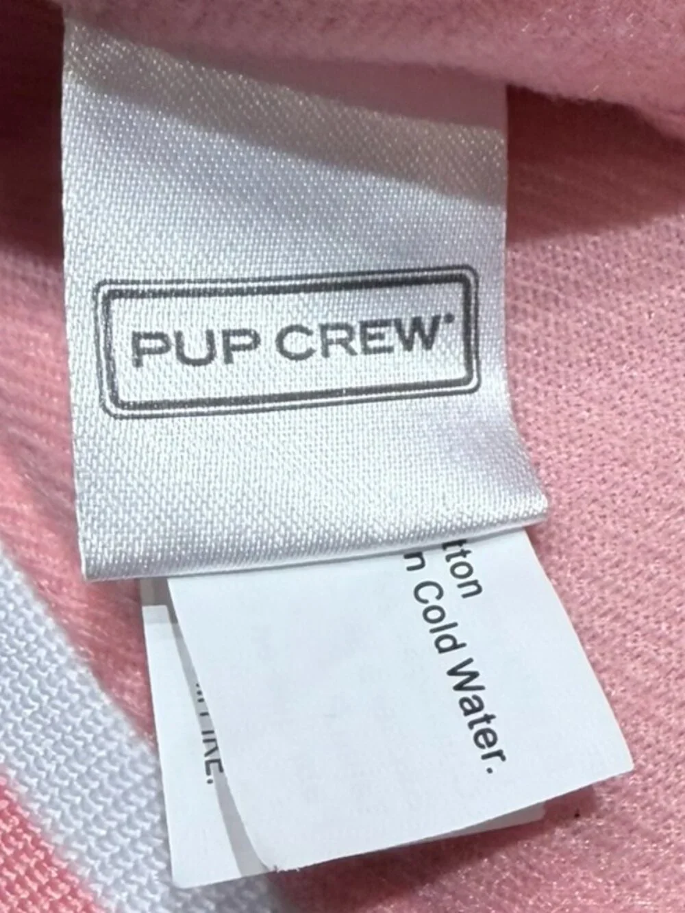 Pup Crew Dog Sports Jacket, Pink, Small